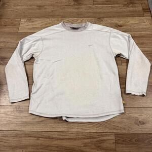 Vintage Y2K Nike Grey Swoosh Sweatshirt XL Gym